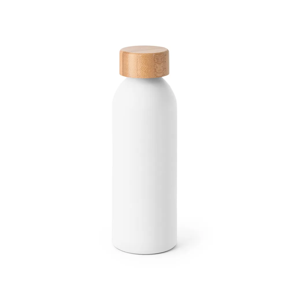 Garrafa Alumínio 550ml Com Tampa de Bambu Personalizada Garrafa Alumínio 550ml Com Tampa de Bambu Personalizada