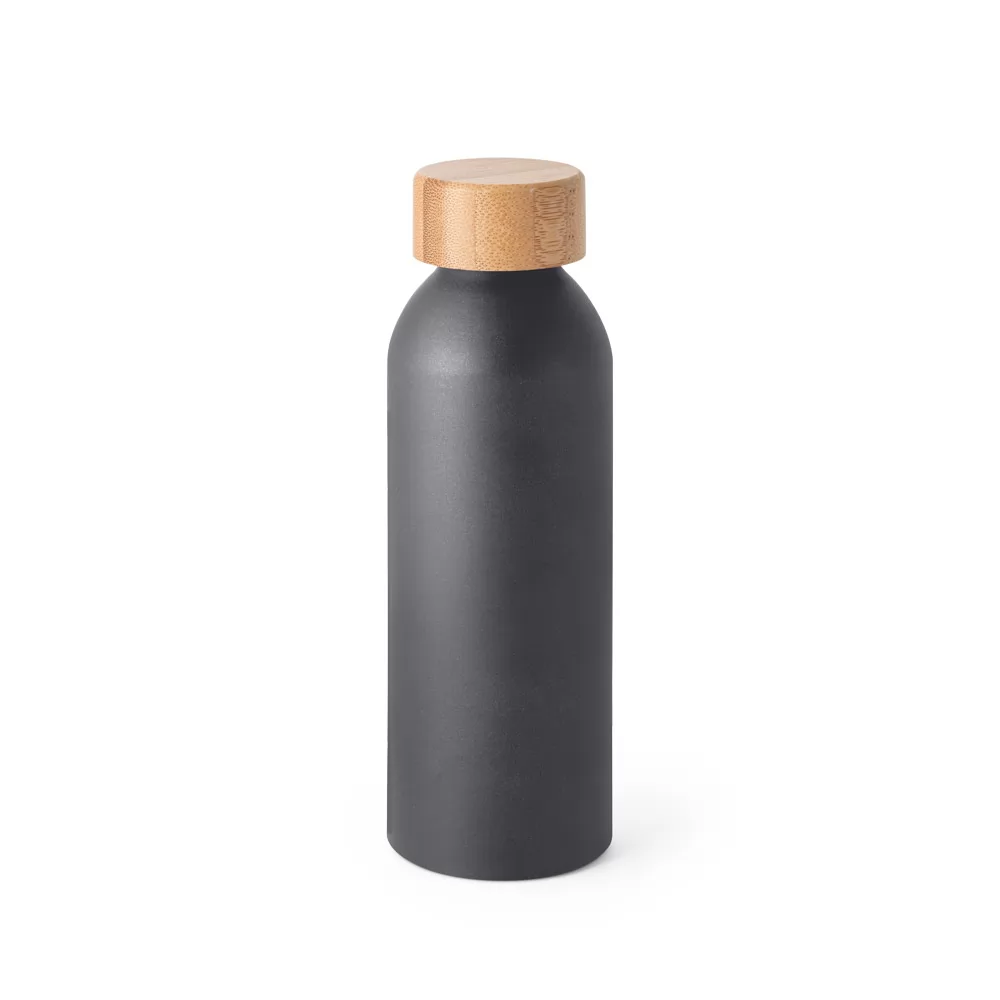 Garrafa Alumínio 550ml Com Tampa de Bambu Personalizada Garrafa Alumínio 550ml Com Tampa de Bambu Personalizada