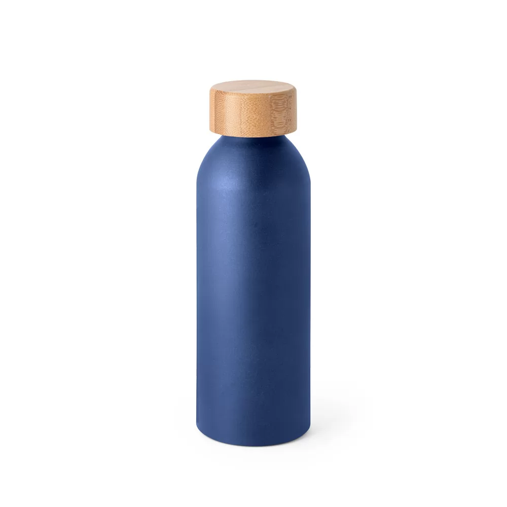 Garrafa Alumínio 550ml Com Tampa de Bambu Personalizada Garrafa Alumínio 550ml Com Tampa de Bambu Personalizada