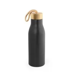 Garrafa de Aço Inox Reciclado com Tampa de Bambu 570 ml Personalizada Garrafa de Aço Inox Reciclado com Tampa de Bambu 570 ml Personalizada