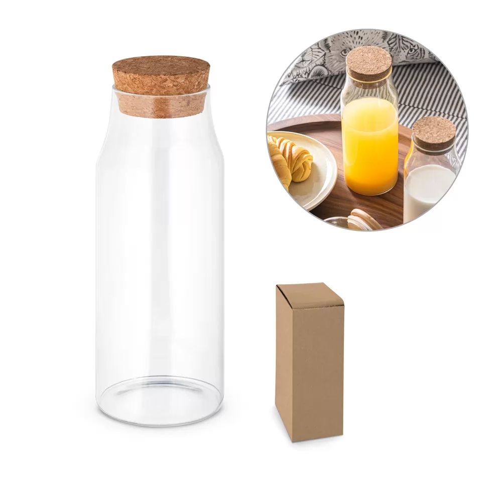 Garrafa de Vidro 1 Litro Personalizada Garrafa de Vidro 1 Litro Personalizada