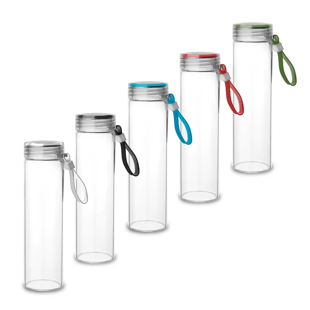 Garrafa de Vidro 400 ml Com Tampa Rosqueável Personalizada Garrafa de Vidro 400 ml Com Tampa Rosqueável Personalizada