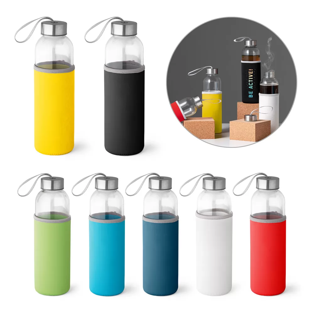 Garrafa de Vidro 520ml Personalizada