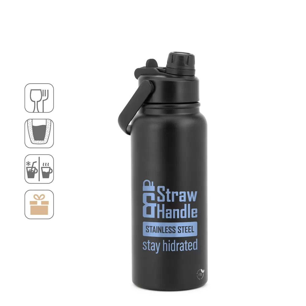 Garrafa em aço inox (90% reciclado) Personalizada