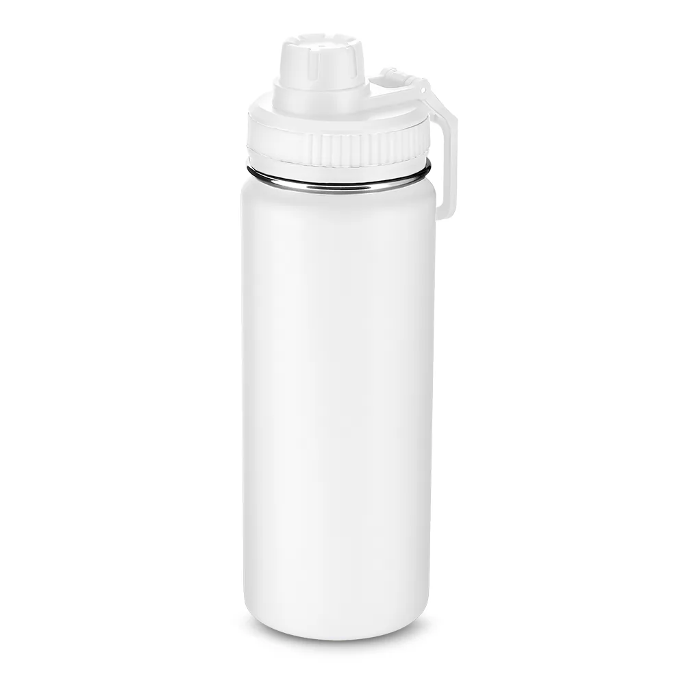 Garrafa em aço inox com capacidade de até 780 ml. Personalizada