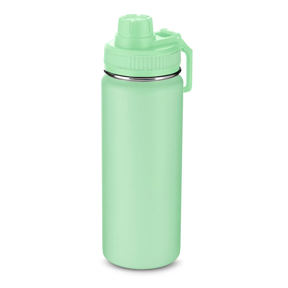 Garrafa em aço inox com capacidade de até 780 ml. Personalizada