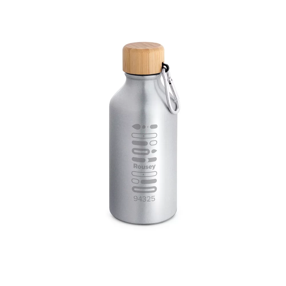 Garrafa em alumínio 100% reciclado 400ml Personalizada Garrafa em alumínio 100% reciclado 400ml Personalizada
