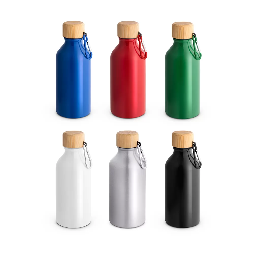 Garrafa em alumínio 100% reciclado 400ml Personalizada Garrafa em alumínio 100% reciclado 400ml Personalizada
