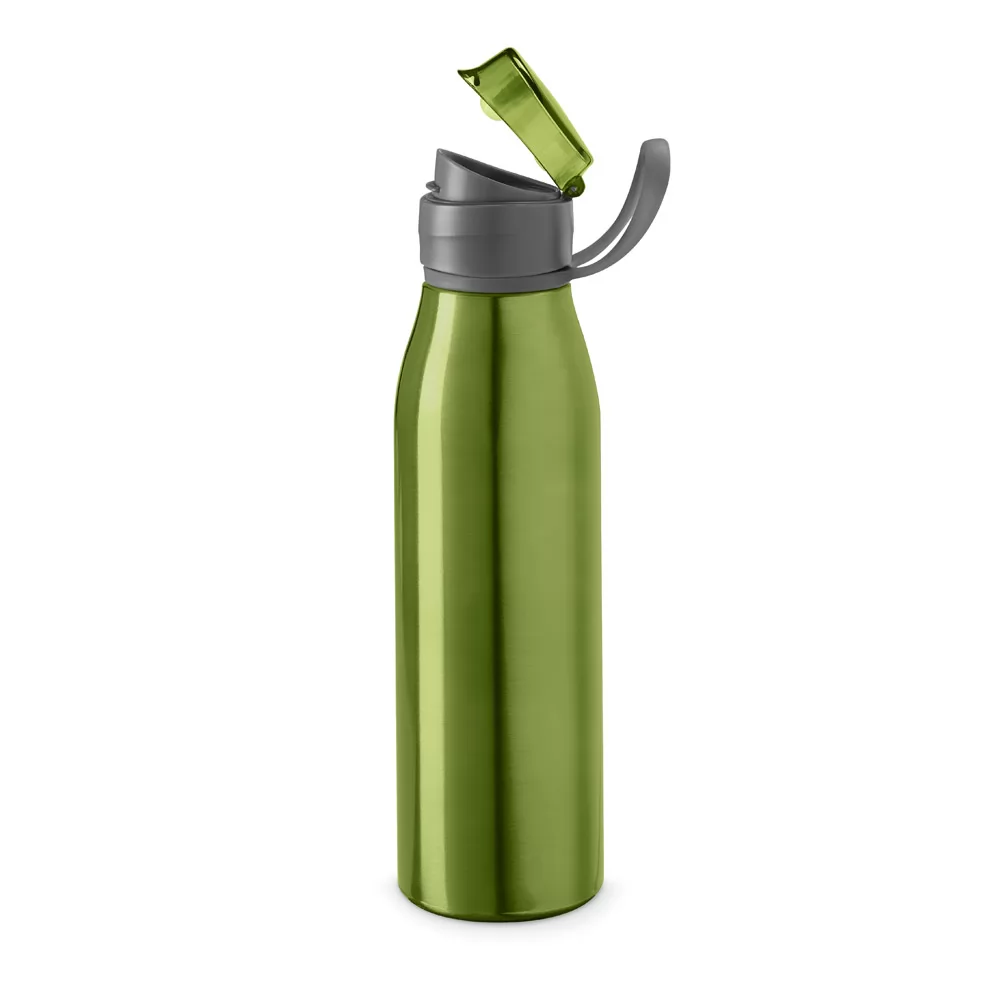 Garrafa em Alumínio 650ml Com Tampa Flip Top Personalizada