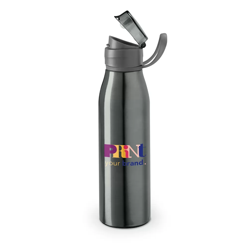 Garrafa em Alumínio 650ml Com Tampa Flip Top Personalizada