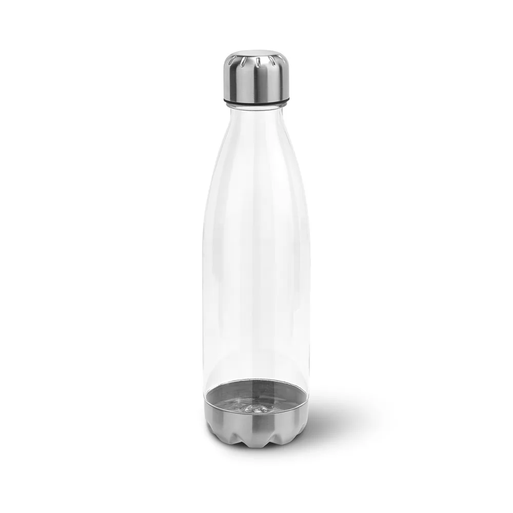 Garrafa Plástica com Acabamento em Aço Inox 700ml Personalizada