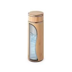 Garrafa Térmica 440ml Em Bambu Personalizada Garrafa Térmica 440ml Em Bambu Personalizada