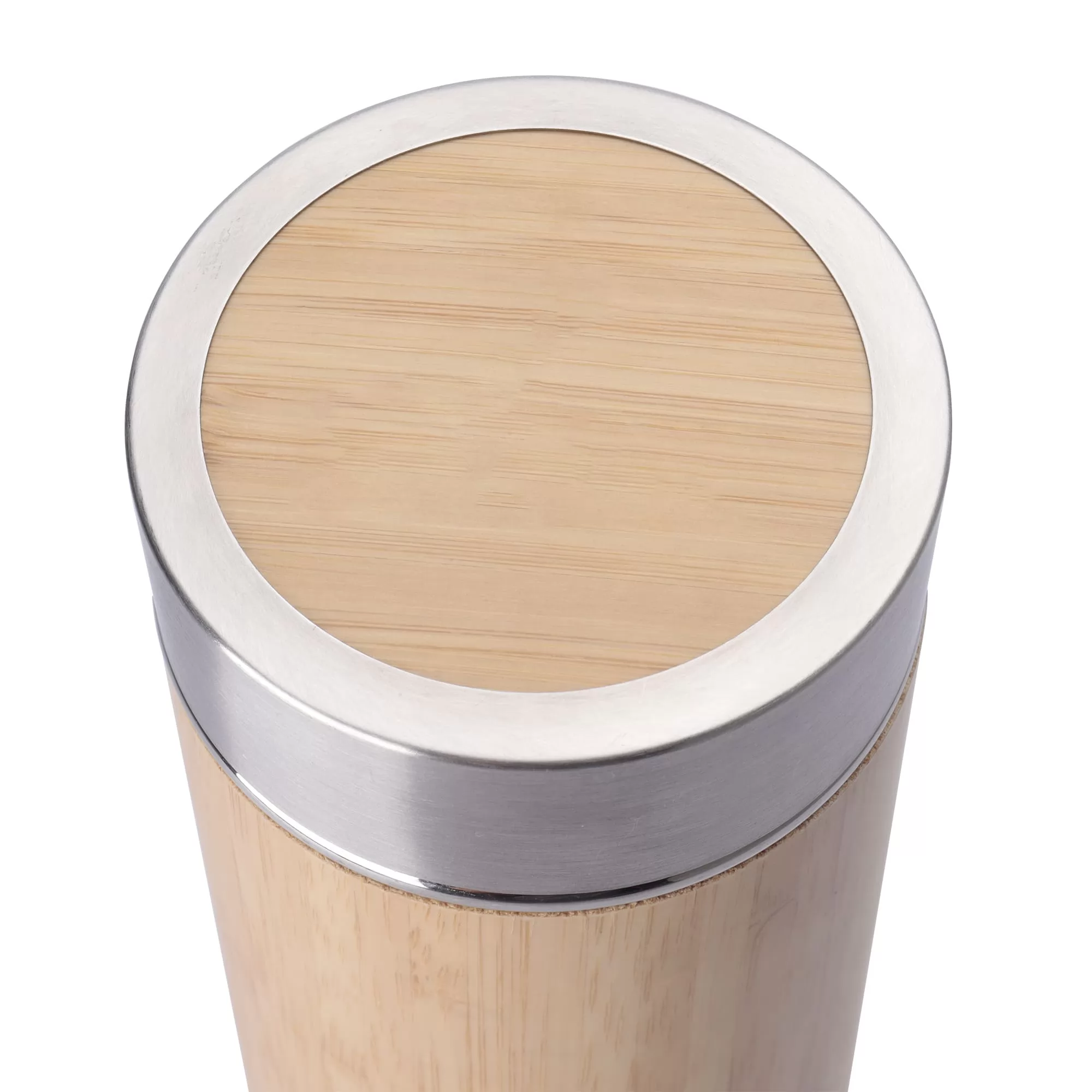 Garrafa Térmica em Bambu 400ml Personalizada Garrafa Térmica em Bambu 400ml Personalizada
