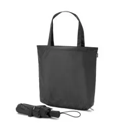 GUARDA CHUVA 2 EM 1 COM SACOLA DE COMPRAS EM POLIÉSTER RECICLADO Personalizada GUARDA CHUVA 2 EM 1 COM SACOLA DE COMPRAS EM POLIÉSTER RECICLADO Personalizada