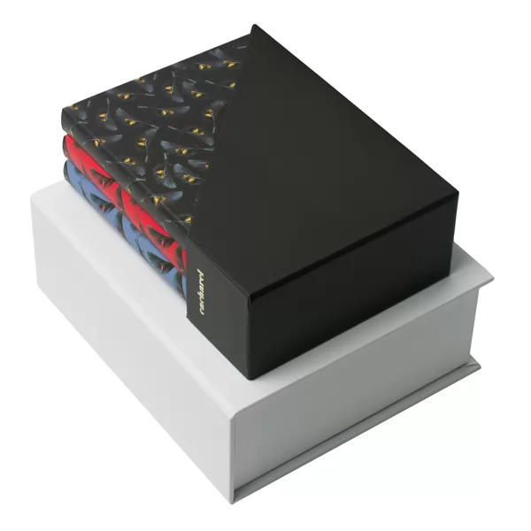 Kit 3 cadernos premium Cacharel Personalizado Kit 3 cadernos premium Cacharel Personalizado