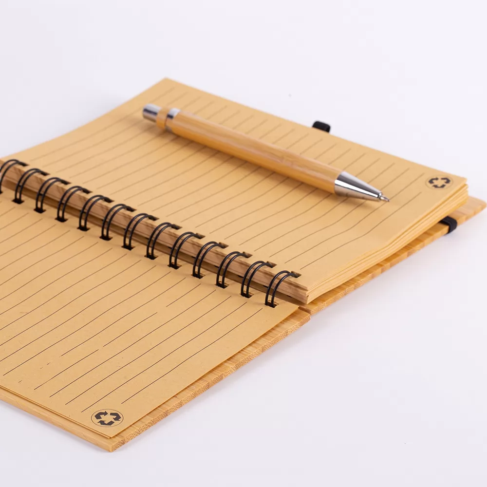 Kit Caderno e Caneta Ecológico Personalizado Kit Caderno e Caneta Ecológico Personalizado