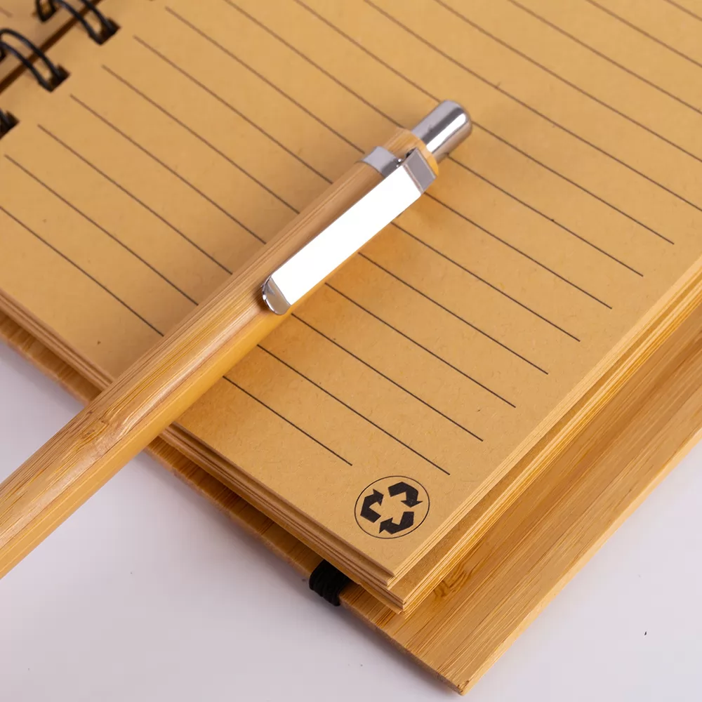 Kit Caderno e Caneta Ecológico Personalizado Kit Caderno e Caneta Ecológico Personalizado