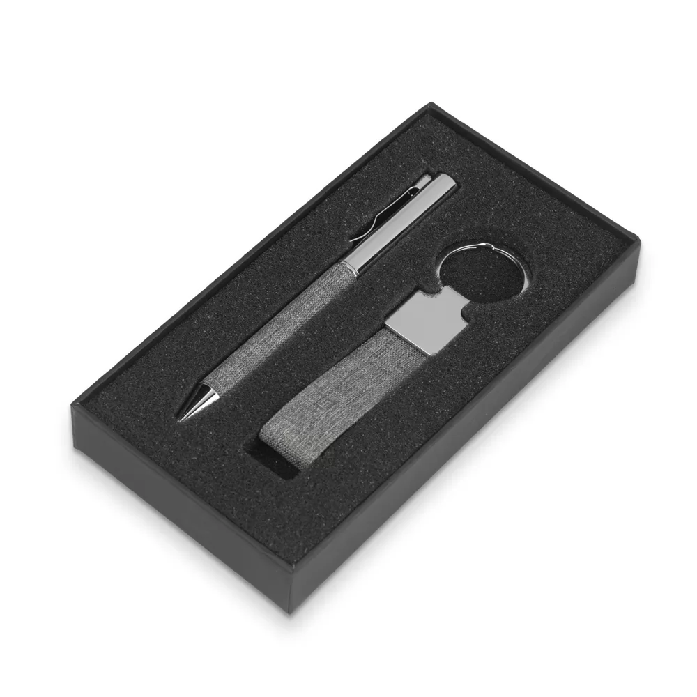 Kit Caneta e Chaveiro rPET Personalizado Kit Caneta e Chaveiro rPET Personalizado