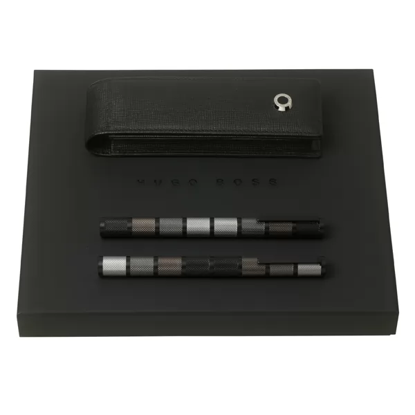 Kit caneta tinteiro, roller e estojo Hugo Boss Personalizado Kit caneta tinteiro, roller e estojo Hugo Boss Personalizado