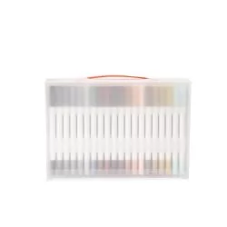 Kit Canetinhas Ponta Dupla 100 Cores Personalizado Kit Canetinhas Ponta Dupla 100 Cores Personalizado