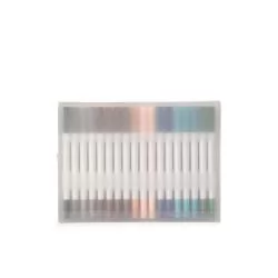 Kit Canetinhas Ponta Dupla 36 Cores Personalizado