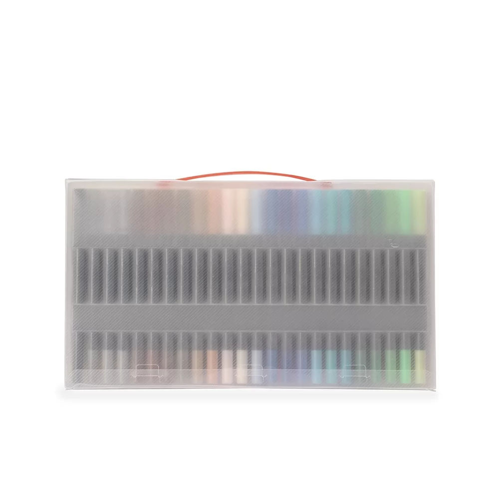 Kit Canetinhas Ponta Dupla 48 Cores Personalizado