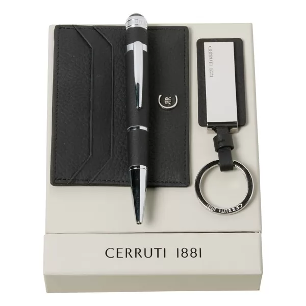 Kit chaveiro, porta cartões e esferográfica Premium Cerruti 1881 Personalizado Kit chaveiro, porta cartões e esferográfica Premium Cerruti 1881 Personalizado