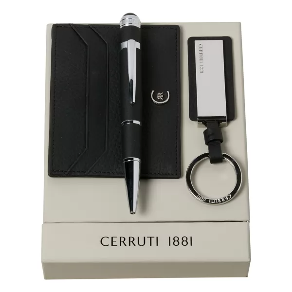 Kit chaveiro, porta cartões e esferográfica Premium Cerruti 1881 Personalizado Kit chaveiro, porta cartões e esferográfica Premium Cerruti 1881 Personalizado