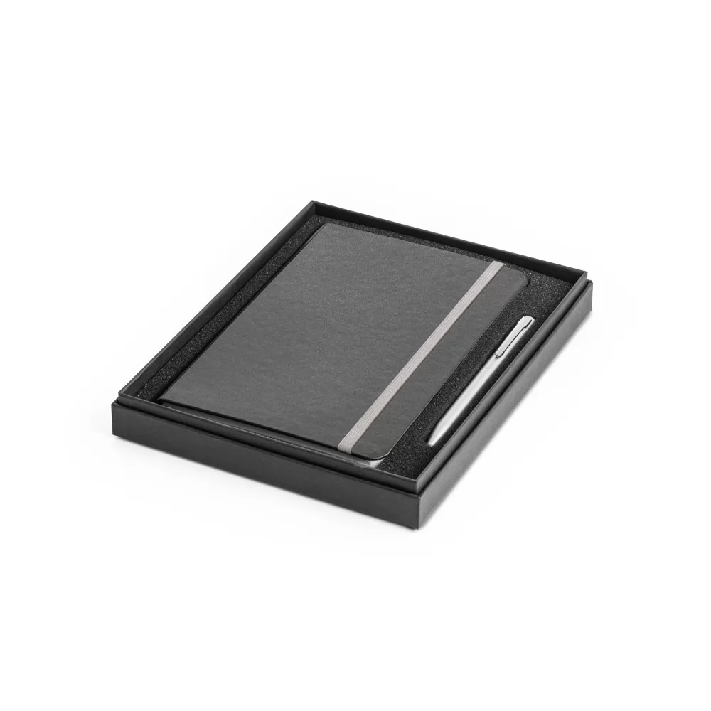 Kit de caderneta e esferográfica Personalizado