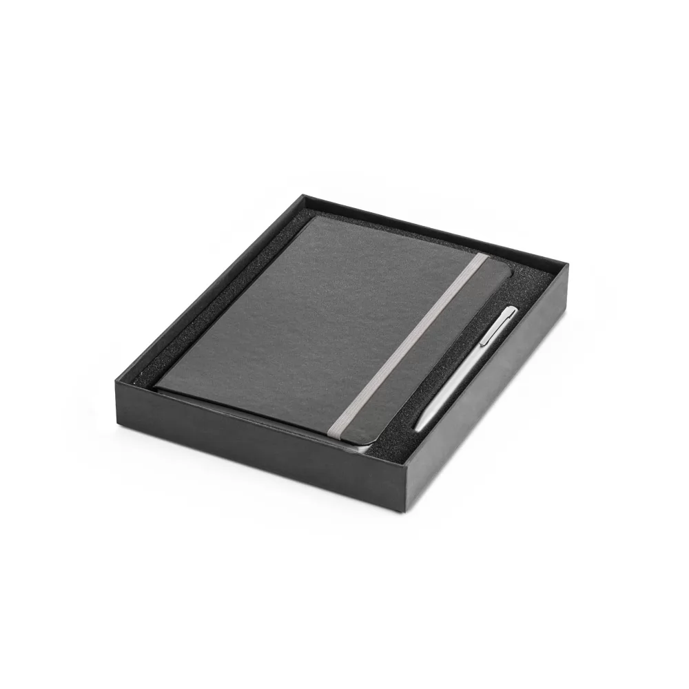 Kit de caderneta e esferográfica Personalizado