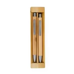 Kit Ecológico Caneta e Lapiseira Bambu Personalizado Kit Ecológico Caneta e Lapiseira Bambu Personalizado