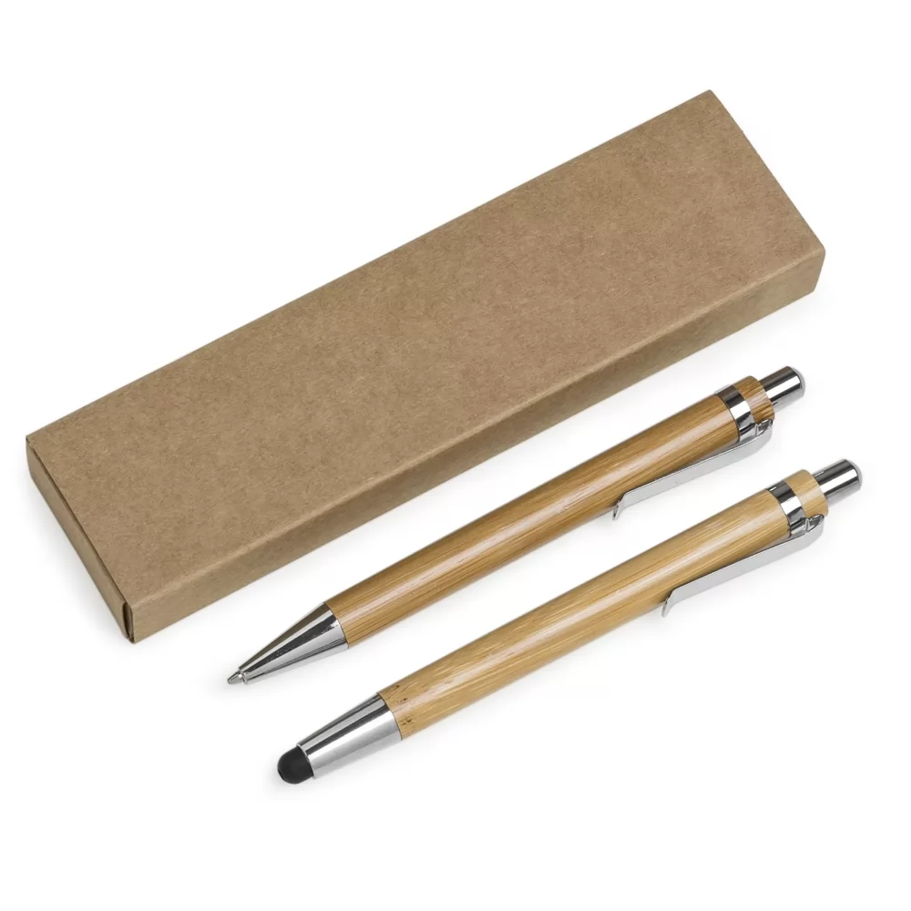 Kit Ecológico Caneta e Lapiseira Bambu Personalizado Kit Ecológico Caneta e Lapiseira Bambu Personalizado