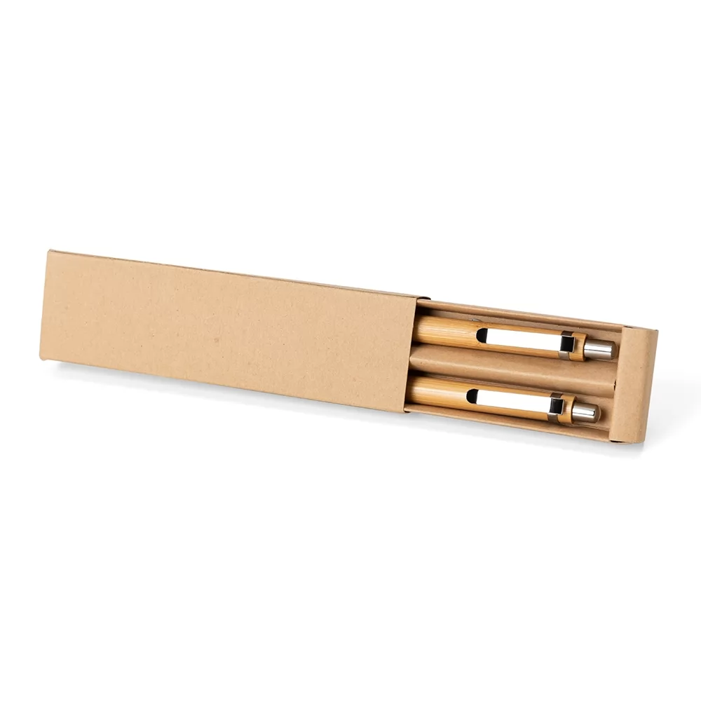 Kit Ecológico Caneta e Lapiseira Bambu Personalizado Kit Ecológico Caneta e Lapiseira Bambu Personalizado