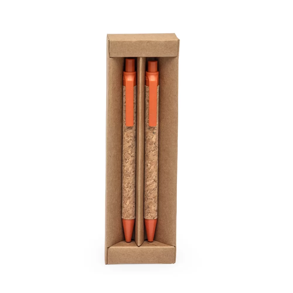Kit Ecológico Caneta e Lapiseira Cortiça Personalizado Kit Ecológico Caneta e Lapiseira Cortiça Personalizado