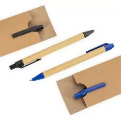 Kit Ecológico Caneta e Lapiseira Papelão Personalizado  Kit Ecológico Caneta e Lapiseira Papelão Personalizado