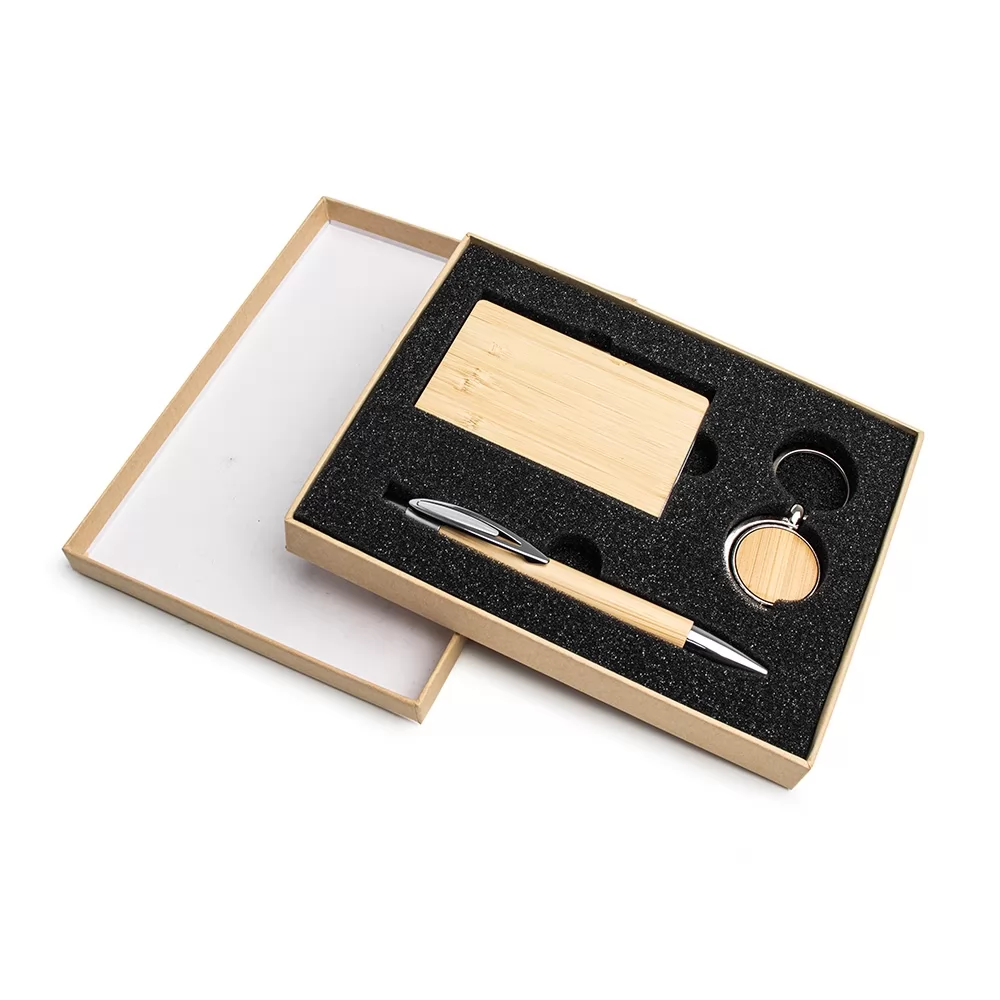 Kit Executivo Ecológico 3 Peças Personalizado Kit Executivo Ecológico 3 Peças Personalizado