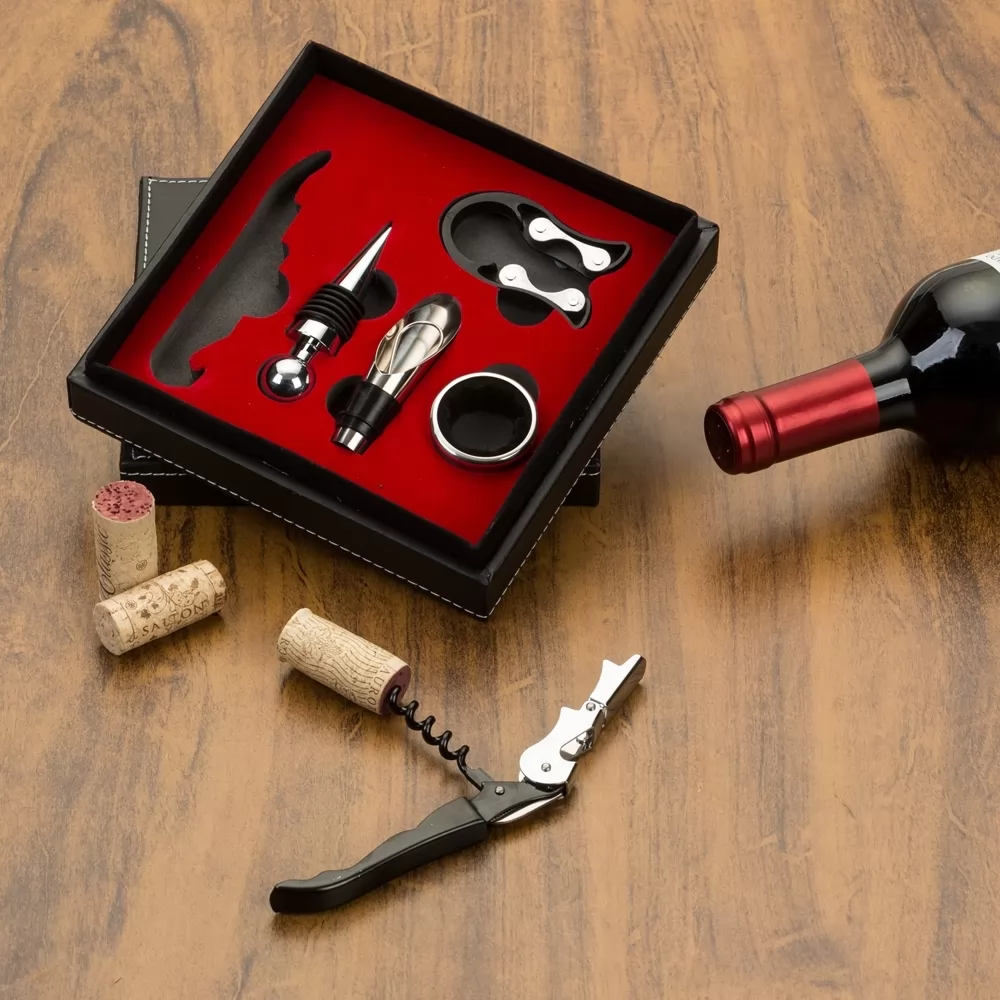 Kit Vinho 5 peças Personalizado Kit Vinho 5 peças Personalizado