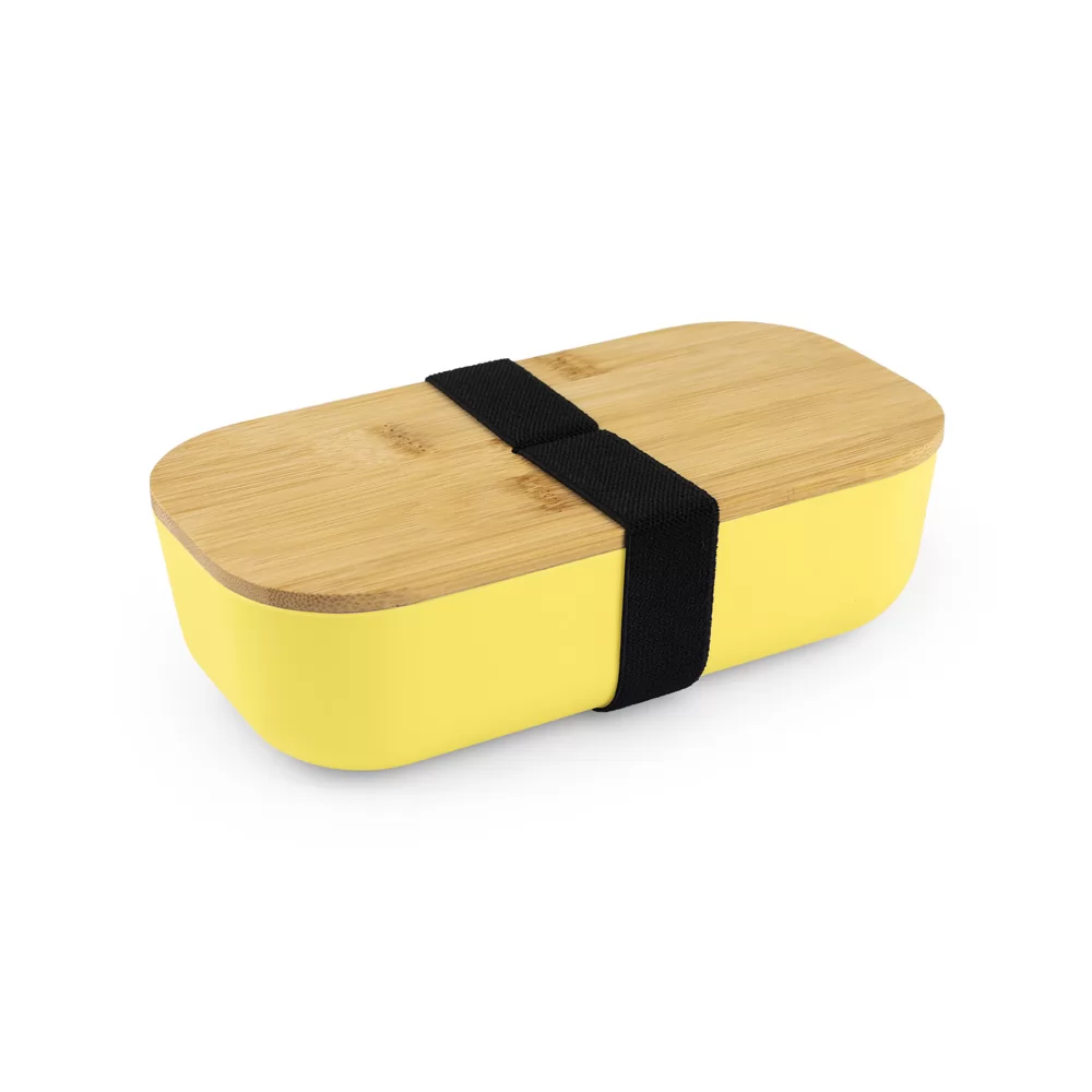 Lancheira em rPET e tampa de bambu Personalizada Lancheira em rPET e tampa de bambu Personalizada