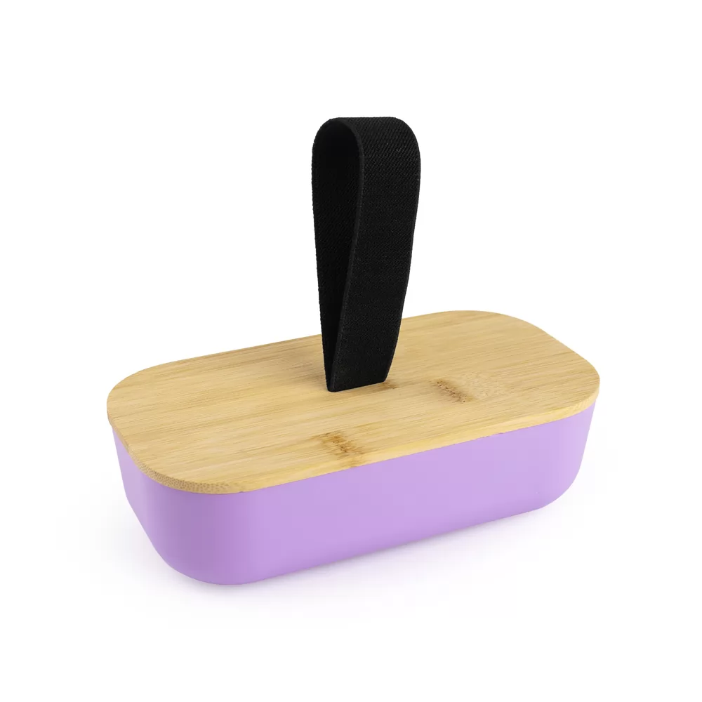 Lancheira em rPET e tampa de bambu Personalizada Lancheira em rPET e tampa de bambu Personalizada
