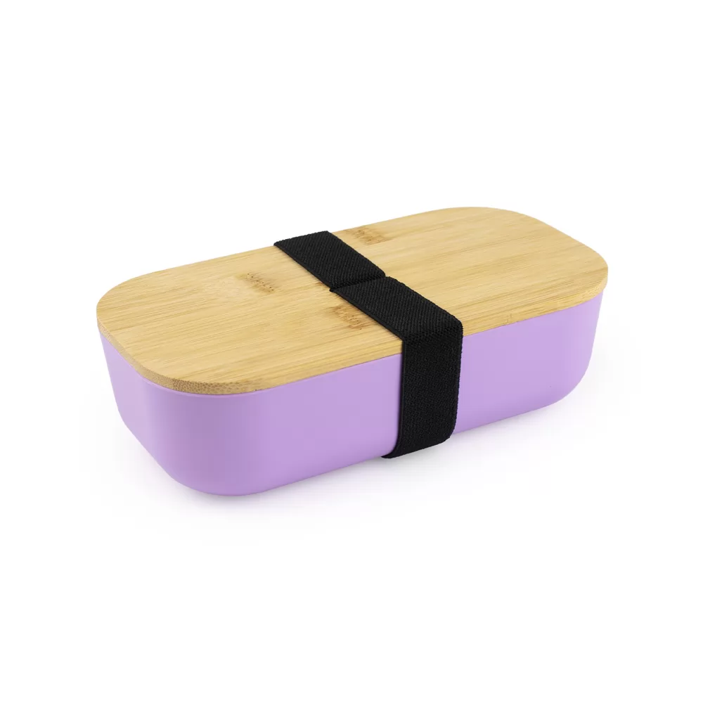 Lancheira em rPET e tampa de bambu Personalizada Lancheira em rPET e tampa de bambu Personalizada