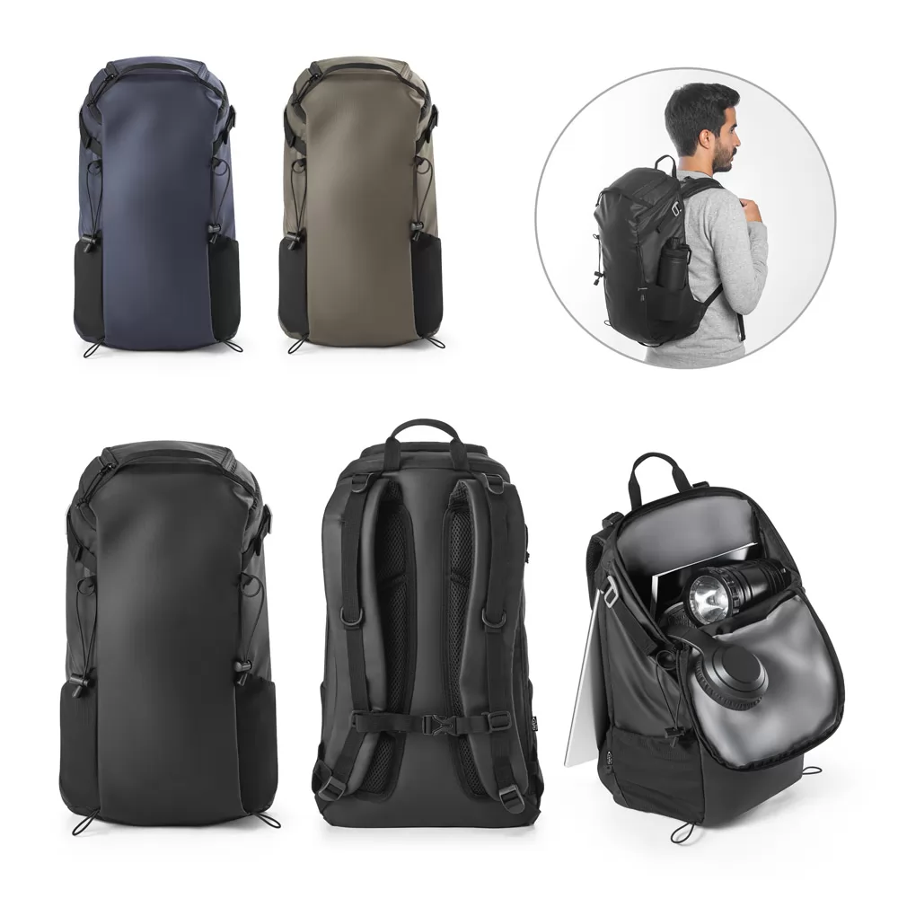 Mochila a prova d´água em Poliester Reciclado Personalizada Mochila a prova d´água em Poliester Reciclado Personalizada