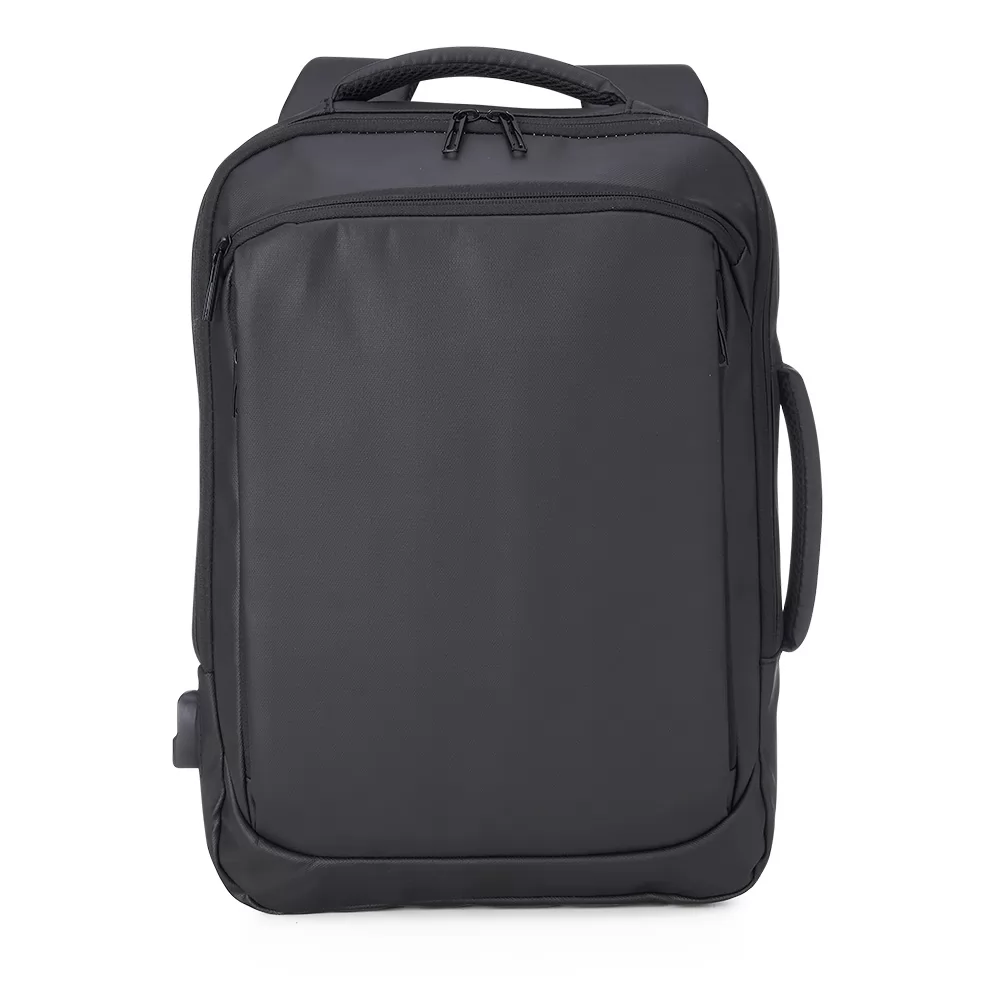 Mochila Couro Sintético USB 17 Litros Personalizada Mochila Couro Sintético USB 17 Litros Personalizada