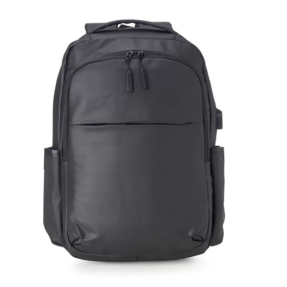 Mochila Couro Sintético USB 20 Litros Personalizada Mochila Couro Sintético USB 20 Litros Personalizada