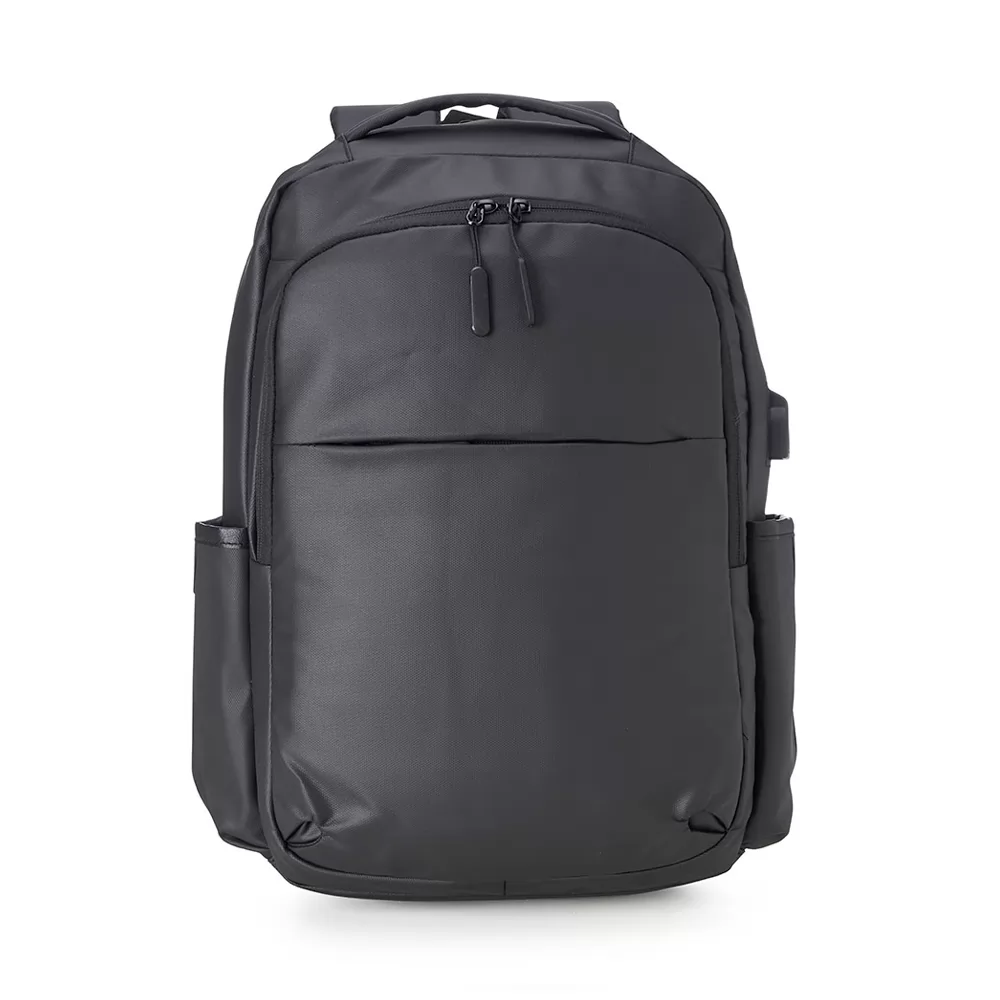 Mochila Couro Sintético USB 20 Litros Personalizada Mochila Couro Sintético USB 20 Litros Personalizada