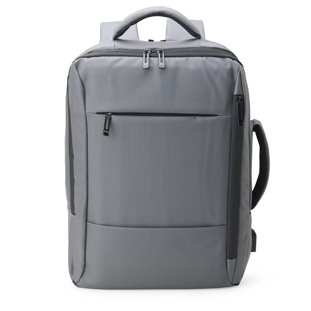 Mochila Couro Sintético USB 23 Litros Personalizada Mochila Couro Sintético USB 23 Litros Personalizada