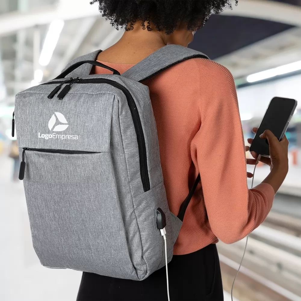 Mochila de Nylon 31L USB Personalizada Mochila de Nylon 31L USB Personalizada