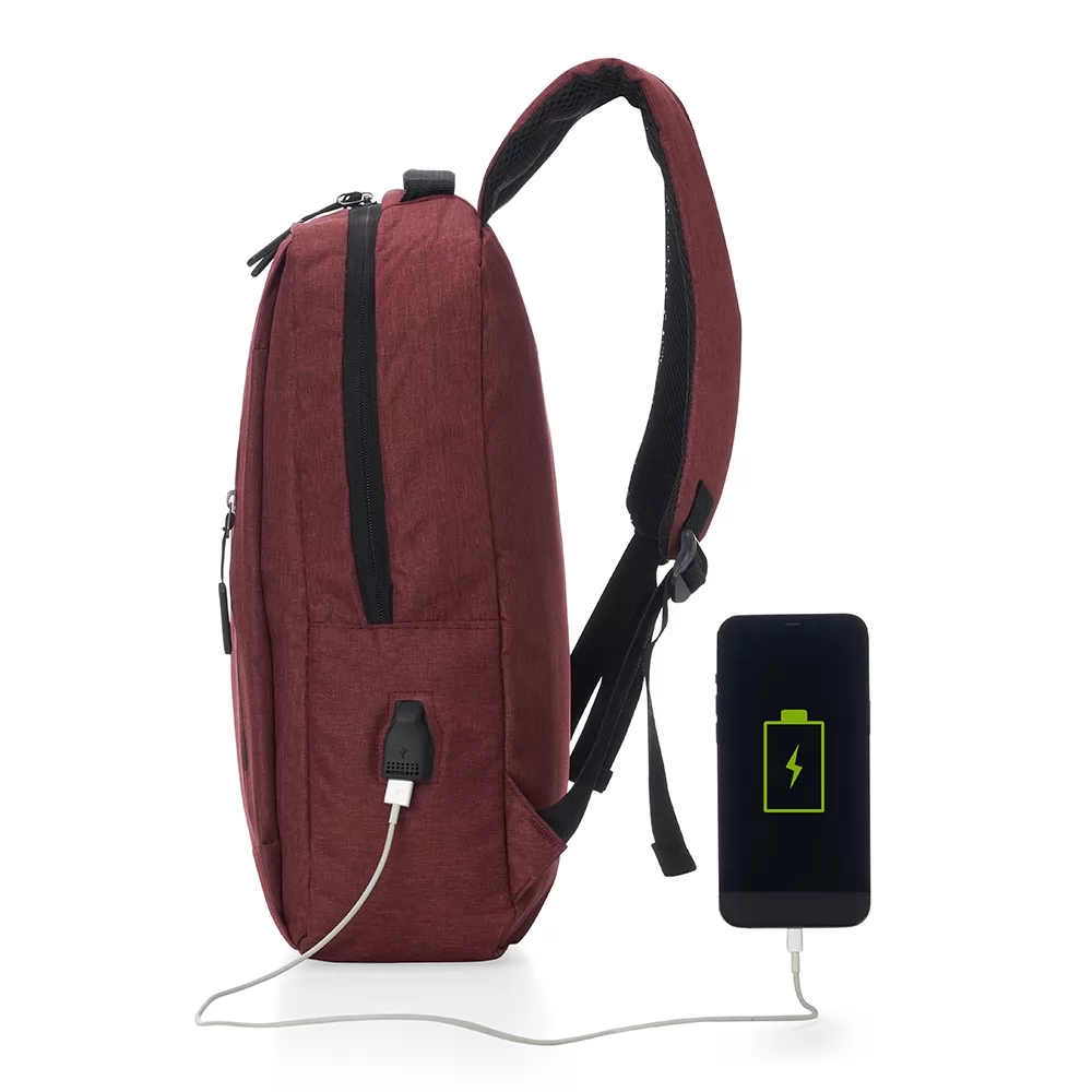 Mochila de Nylon USB 18L Personalizada Mochila de Nylon USB 18L Personalizada