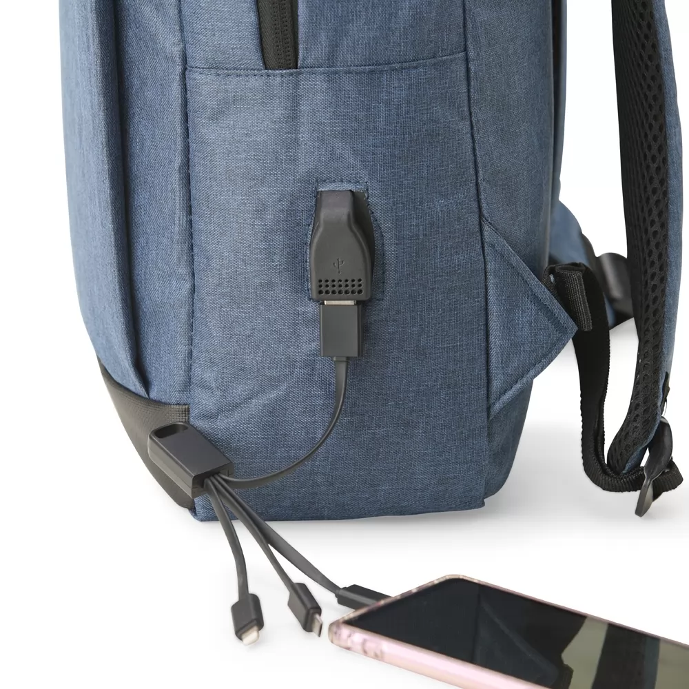 Mochila de Nylon USB 21L Personalizada Mochila de Nylon USB 21L Personalizada