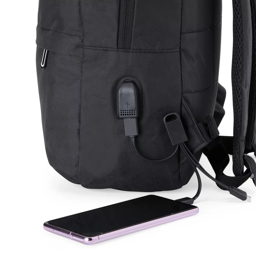 Mochila de Nylon USB 24L Personalizada Mochila de Nylon USB 24L Personalizada