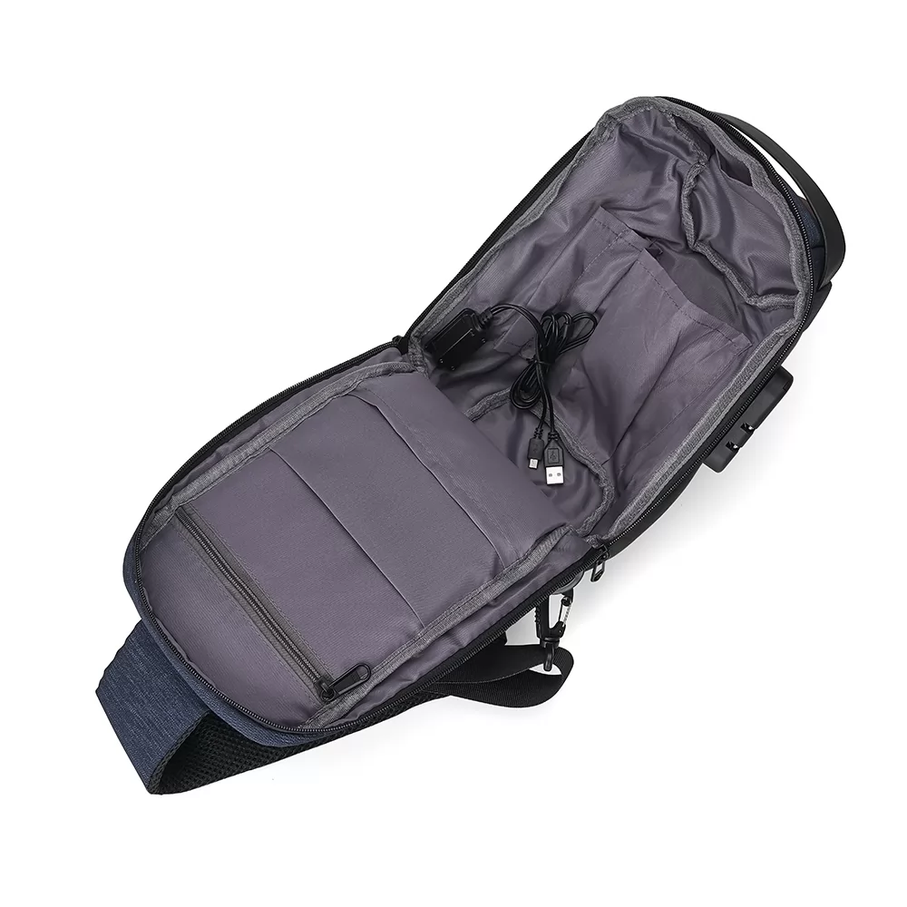 Mochila de Ombro USB Anti-Furto Personalizada Mochila de Ombro USB Anti-Furto Personalizada